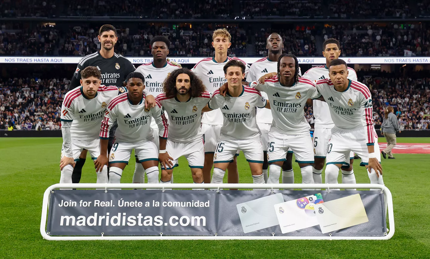 A Real Madrid kezdőcsapata (forrás: realmadrid.com)