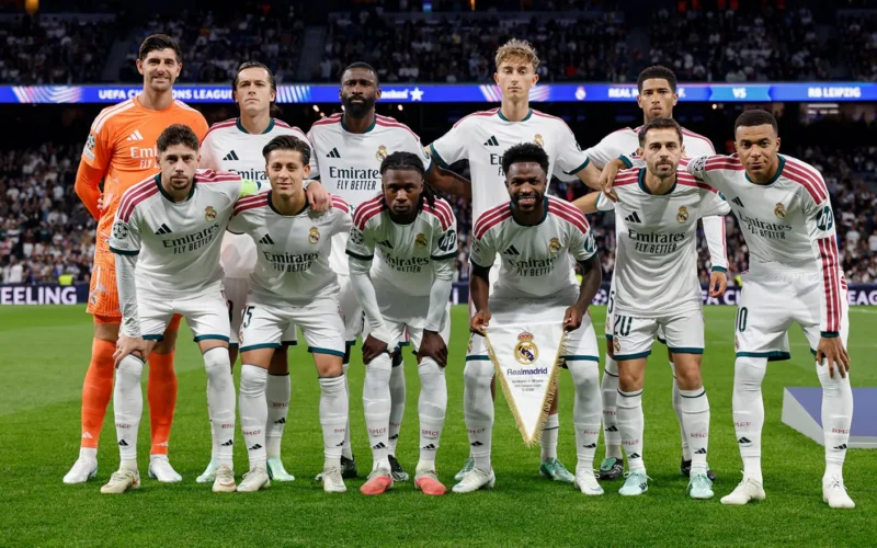 A Real Madrid kezdőcsapata (forrás: realmadrid.com)
