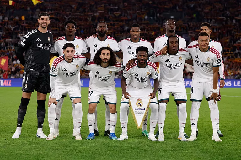 A Real Madrid kezdőcsapata (forrás: realmadrid.com) 