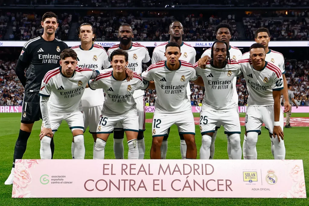 A Real Madrid kezdőcsapata (forrás: realmadrid.com)