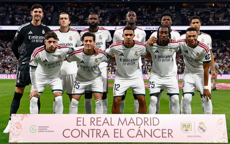 A Real Madrid kezdőcsapata (forrás: realmadrid.com)