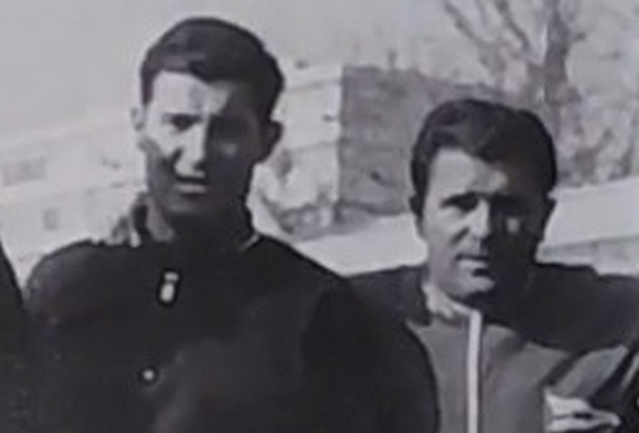 Tóth-Zele József és Puskás Ferenc (forrás: Tóth-Zele József engedélyével)