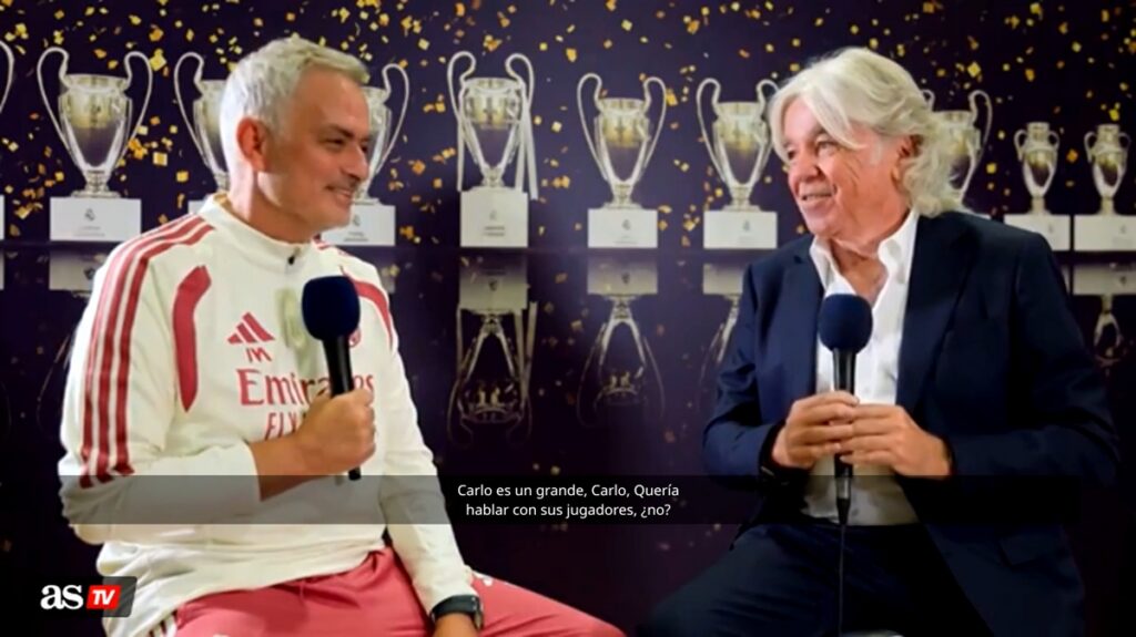 Mourinho (forrás: video screenshot, AS TV)